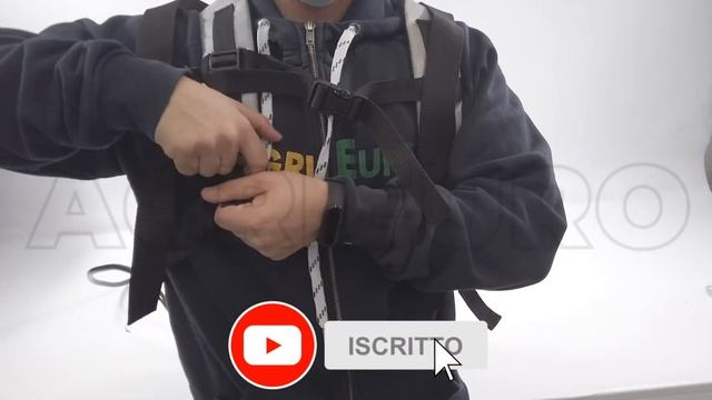 Pompa a zaino elettrica V-BLACK E-PRO 16Lt- Montaggio completo