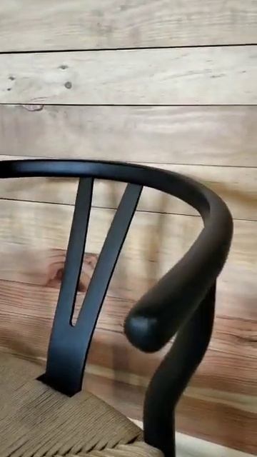 Silla Wishbone Style Madera de oyamel negra