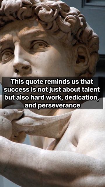 Five quotes by Michelangelo about achieving goals.