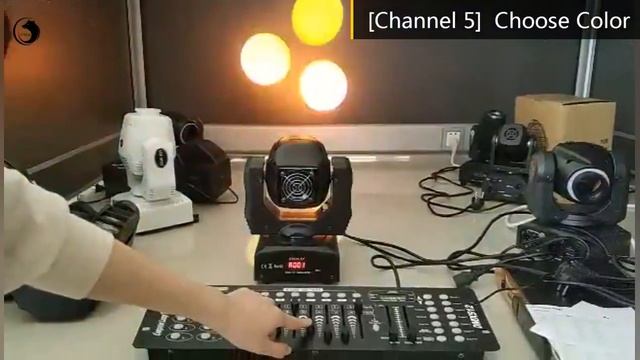 New Prroduct---U`King Moving Head Light 8 Gobo Prism Patterns by Wireless Remote controlled