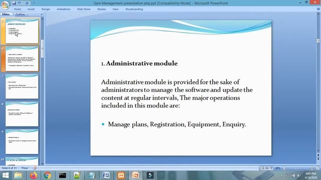 Project PPT -  Gym Management System | PHP MYSQLI