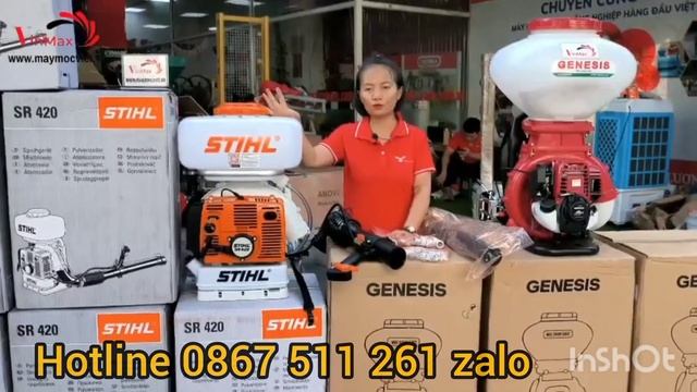 Máy phun thuốc hãng Stihl SR420, Genesis giao trung tâm y tế