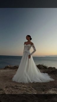 Свадебное платье Олджи из коллекции «Sea Pearl» 2025 от бренда Gabbiano