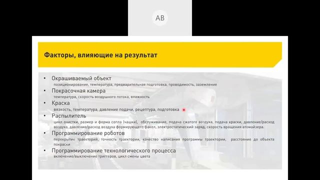 Промышленные роботы -Покрасочные технологии, подготовка поверхности