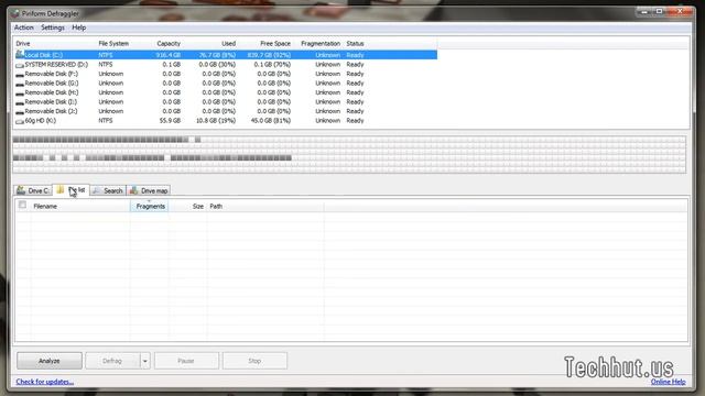How to Defrag your Computer with Defraggler