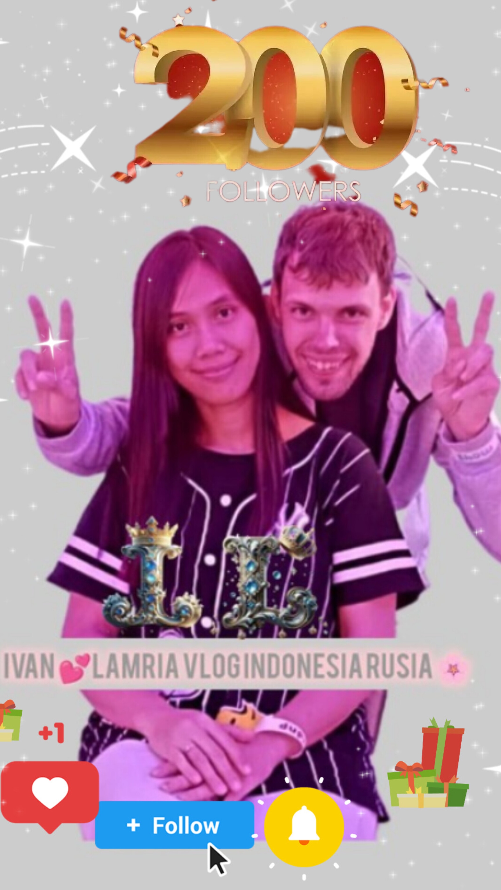 IvanLamria - Selamat Hari Valentine (1), kerja, makan siang, manisan, teh, bubur .😍❤🇷🇺🇮🇩👩❤👨
