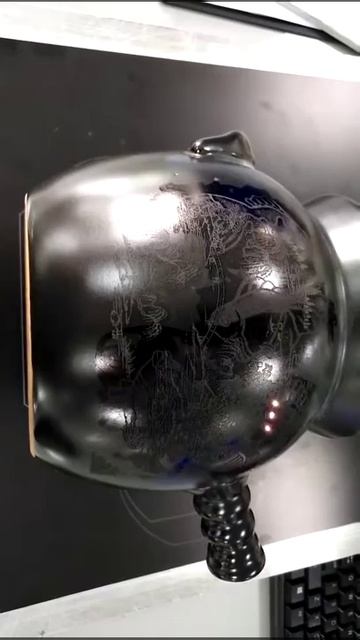 Ceramic jar marking with fiber laser marking machine