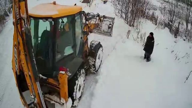 🔥Уборка снега на даче Декабрь 23