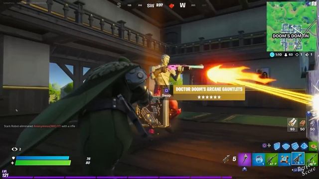 I Pretended to be Boss Doctor Doom at Doom's Domain in Fortnite!