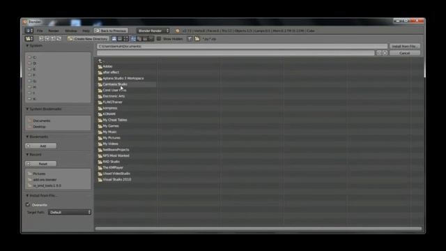 Cara menampilkan screen keys atau icon mouse pada Blender 3D  2.73