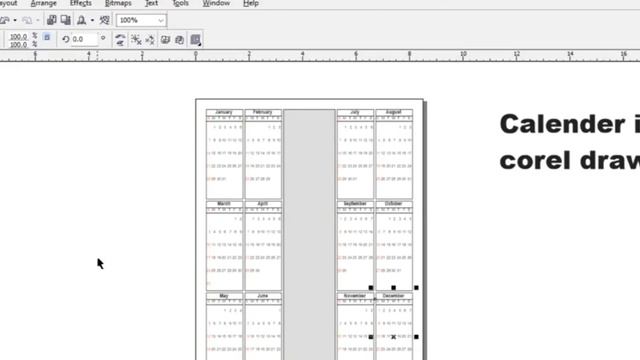 How to Make Calendar in Coreldraw | Calender 2024inCoreldraw