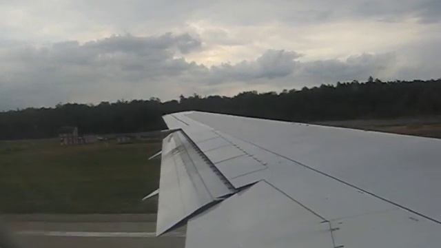 Взлёт Boeing 767-300 "Трансаэро" из "Домодедово"