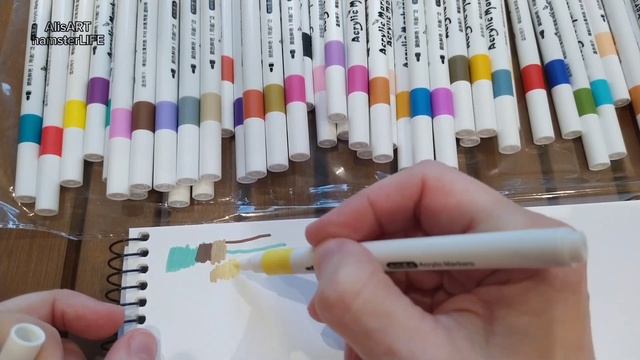Распаковка Арт-посылки - тест акриловых маркеров с Алиэкспресс! / Acrylic markers from Aliexpress!