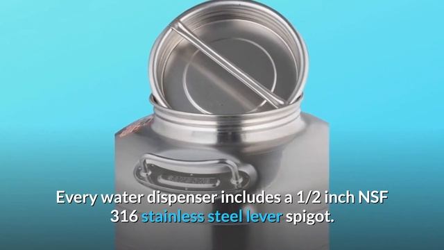 Sansone Stainless Steel Water Dispenser with Spigot