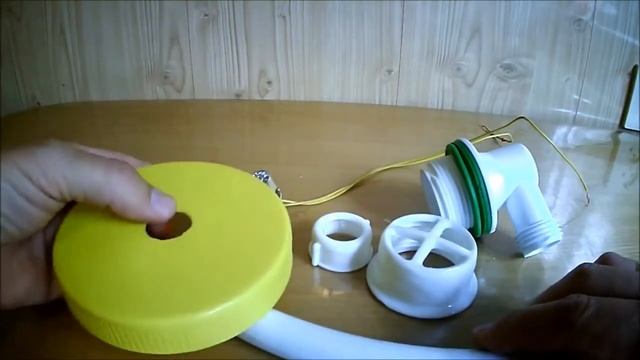 Homemade Table lamp from the parts of the Water Supply