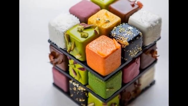 Rubik's cakes are very creative and tasty