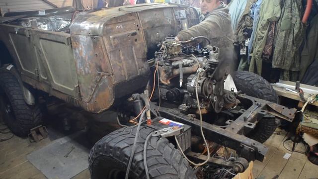 Газ 69 запуск двигателя