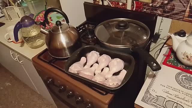простые куринные ножки в духовке под танчики