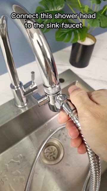 Gadget Convenient for Pet Washing - Showerhead Connected to Sink Faucet (link in description)