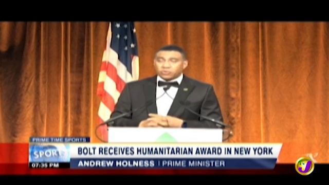 TVJ Sports News: Bolt Receives Humanitarian Award - October 26 2019