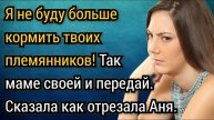Я не буду больше кормить твоих племянников. Так маме своей и передай! Аудио рассказы