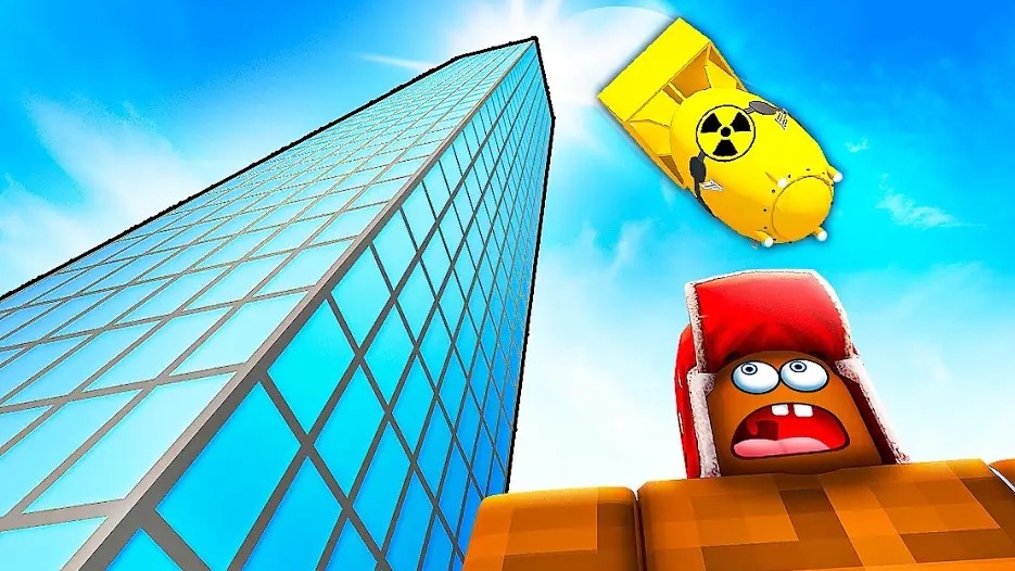Я СБРОСИЛ ГИГАНТСКИЕ ПРЕДМЕТЫ С НЕБОСКРЁБА! 😱Что Случилось в Роблокс !