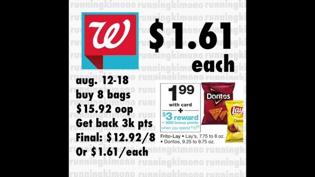 Kimono Notes Walgreens: Aug. 12-18