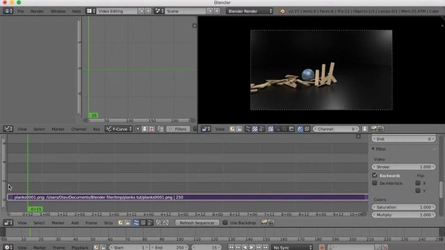 [2.79] How to Reverse an Animation in Blender