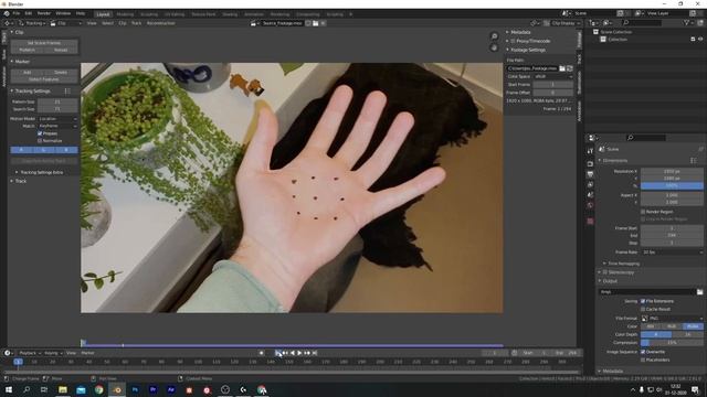 Hologram Hand Motion Tracking in Blender 3D EEVEE