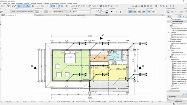 Cómputos Metricos-Metrados-Volumenes COLUMNAS - ARCHICAD 25-Casa PR21008/Video 29