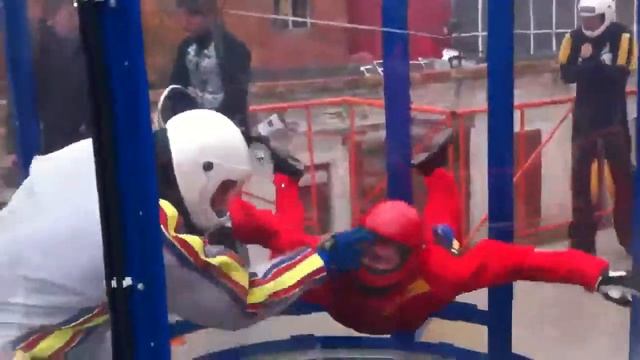 Flying in a aero-dynamic tube . I'm in tube :))