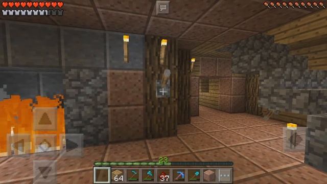 Выживание в Minecraft PE 0.15.0 #17 Камин