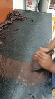 Chocolate flex banane ka sabse aasan tarika black forest cake ka chocolate flex #ahmadcakeboss