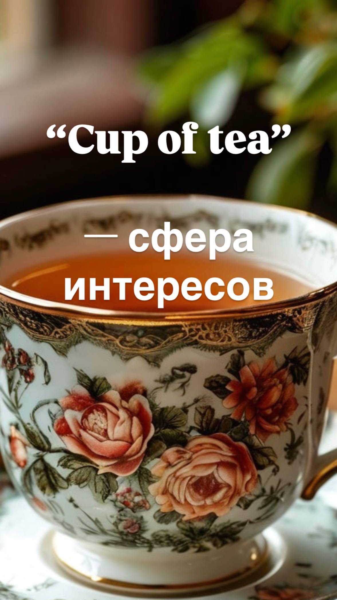 «Это моя чашка чая"