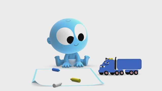 Разноцветные машинки и другой транспорт. Мультик для детей