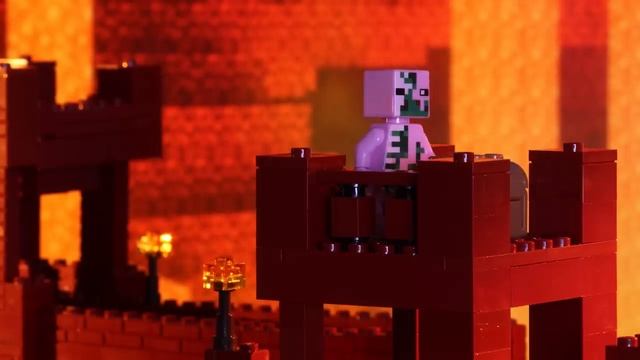 Лего Подземная Крепость - LEGO Minecraft - Stop Motion Music Video