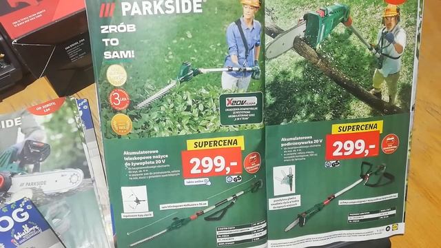 PARKSIDE PERFORMANCE KATALOG ogród wiosna, pilarka 40V, pompa ogrodowa 40V, sekator 20V, nożyce 40V