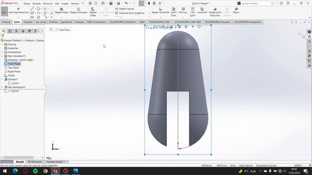 SOLİDWORKS MODEL MANİA 2016 ÇİZİMİ