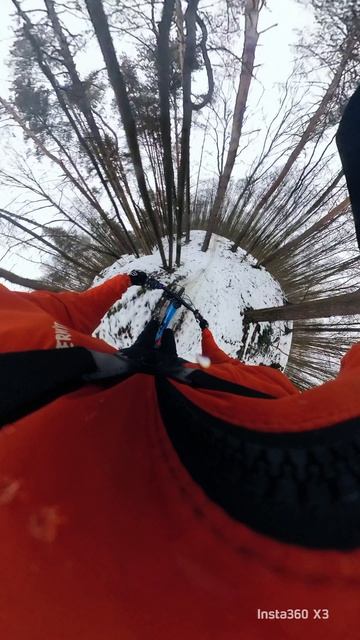 Битца зима. амфитеатр другой ракурс на Cube Stereo Hybrid 160 HPC750 27.5 E-Bike.Съёмка на insta x3