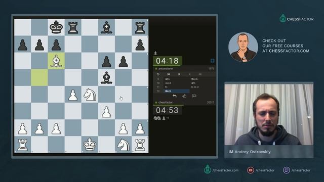 Winning with a Pawn Breakthrough after a serious Mistake | Lichess Livestream | IM Andrey Ostrovski