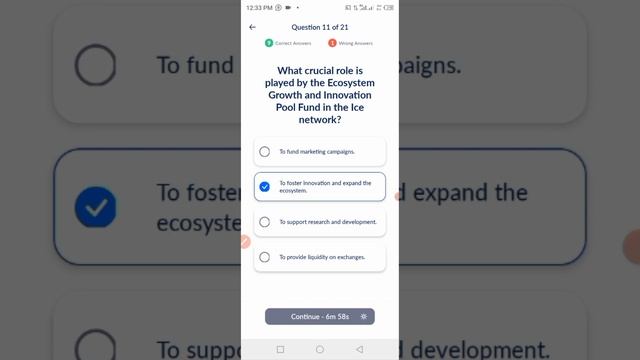 ICE QUIZ  QUESTIONS and ANSWERS || ice KYC 3 || ice price || ice account recovery