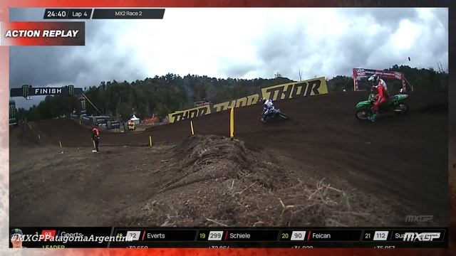 Horgmo vs Elzinga | Mx2 Race 2 | MXGP of Patagonia-Argentina 2023 #MXGP #Motocross