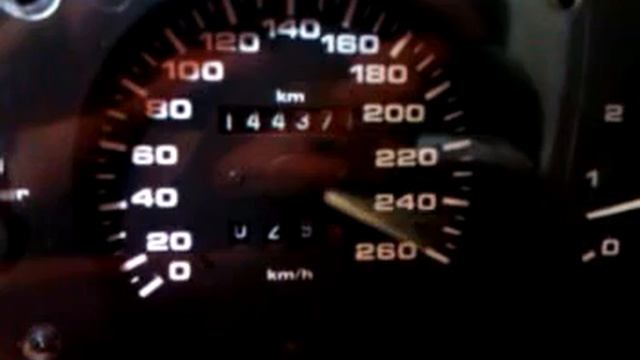 Fiat Coupe Speedometer start-up test