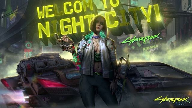 обои в стиле киберпанк 2077