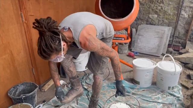 How to mix lime putty mortar