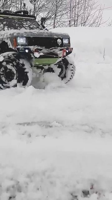 RC Jeep Cherokee XJ 1/10 winter drift, Hobbywing Fusion SE 1200kv.