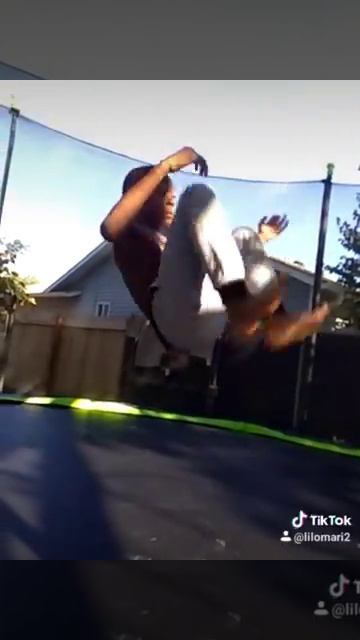 roundoff backflip on trampoline