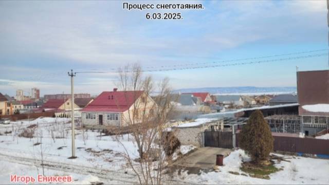 Процесс снеготаяния - 6.03.2025. Читайте описание.