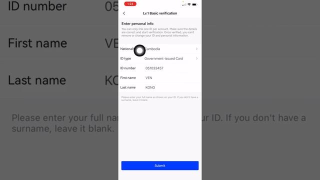 របៀបបំពេញ KYC ឬ Verify គណនី OKX Exchange / How to verify or Submit KYC in OKX