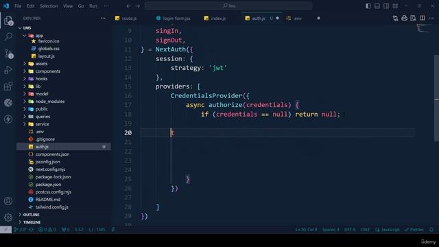 53 -Login Logout Instructor and Student with Next Auth Part 2